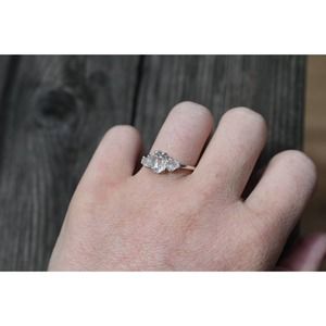 Alternative Engagement Ring Raw Stone Ring Rough Uncut Diamond Ring Mode…